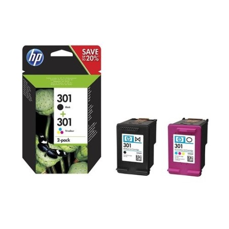 CART.IJ.HP N9J72AE Nº 301 NG+COLOR