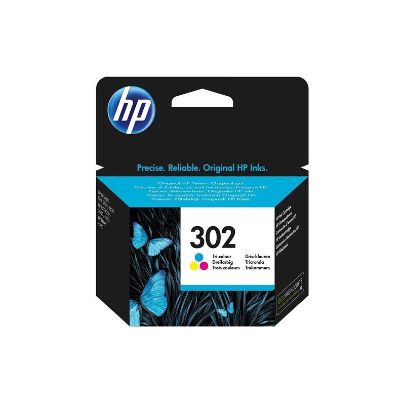 CART.IJ.HP F6U65AE Nº302 TRICOLOR 165 PA