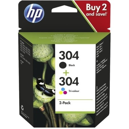 CART.IJ.HP 3JB05AE Nº304 NEGRO+COLOR PAC