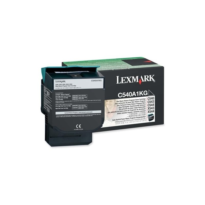 TONER LEXMARK C540A1KG NEGRO