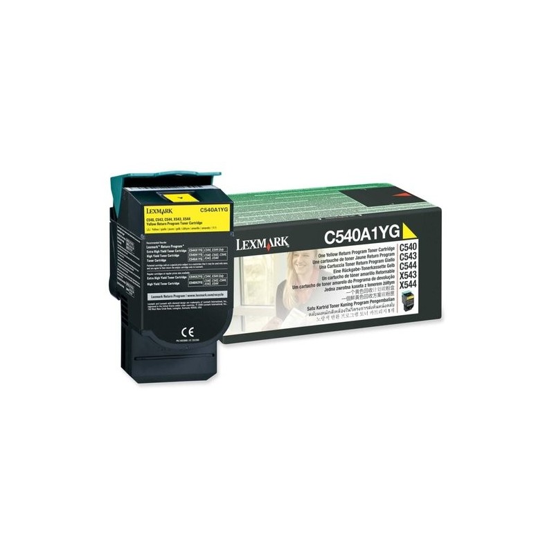 TONER LEXMARK C540A1YG AMARILLO