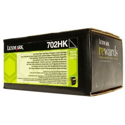 TONER LEXMARK 70C2HK0 NEGRO 4.000 PAG