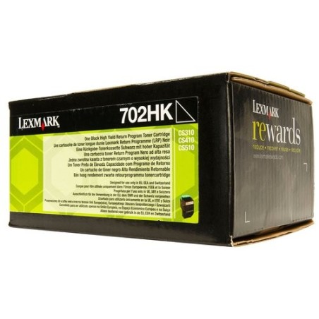 TONER LEXMARK 70C2HK0 NEGRO 4.000 PAG