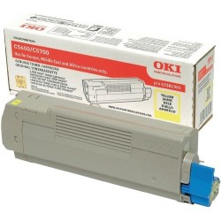 TONER OKI C5600/5700 AMARILLO TYPE C8