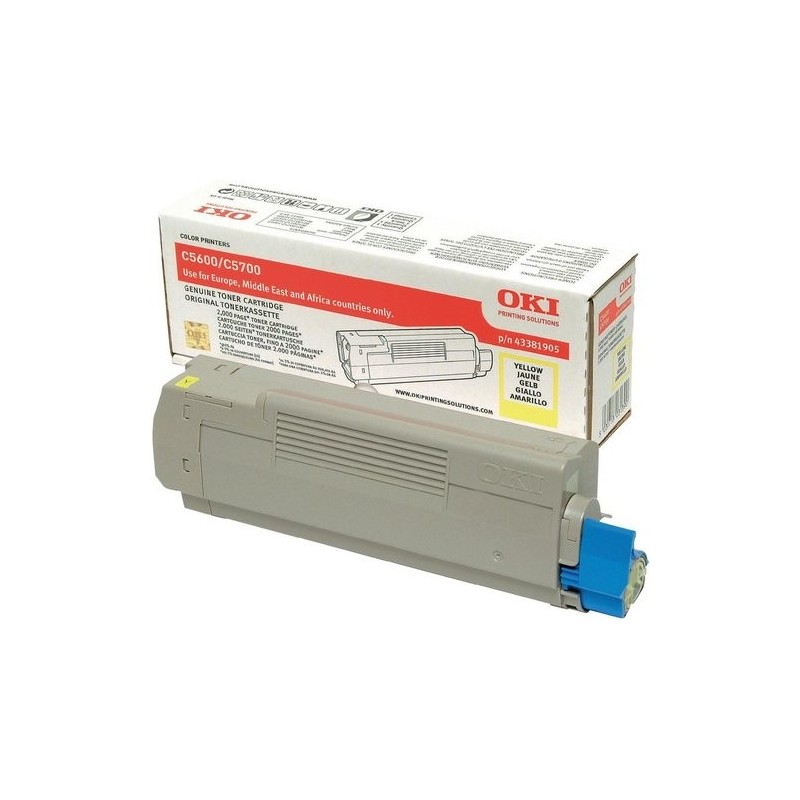 TONER OKI C5600/5700 AMARILLO TYPE C8