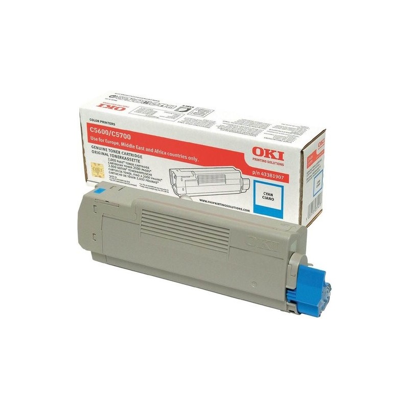 TONER OKI C5600/5700 CIAN TYPE C8