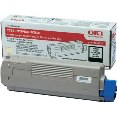TONER OKI C5850/MC560 NEGRO (8.000 pág.)