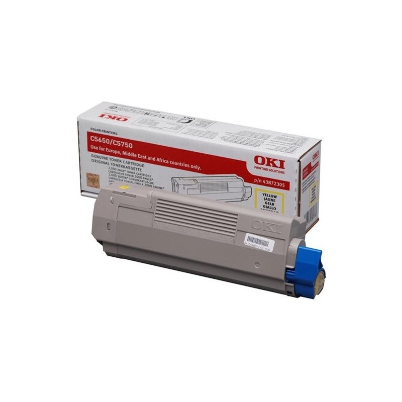 TONER OKI 43872305 AMARILLO TYPE C11