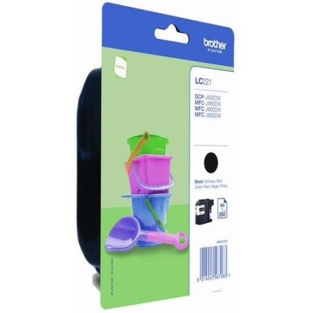 CART.IJ. BROTHER LC-221BK NEGRO
