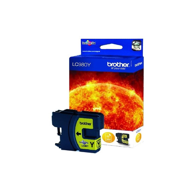 CART.IJ. BROTHER LC 980Y AMARILLO