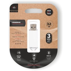 MEMORIA USB 32GB TECHONE BASIC BLANCO