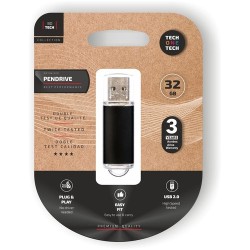 MEMORIA USB 32GB TECHONE BASIC NEGRO