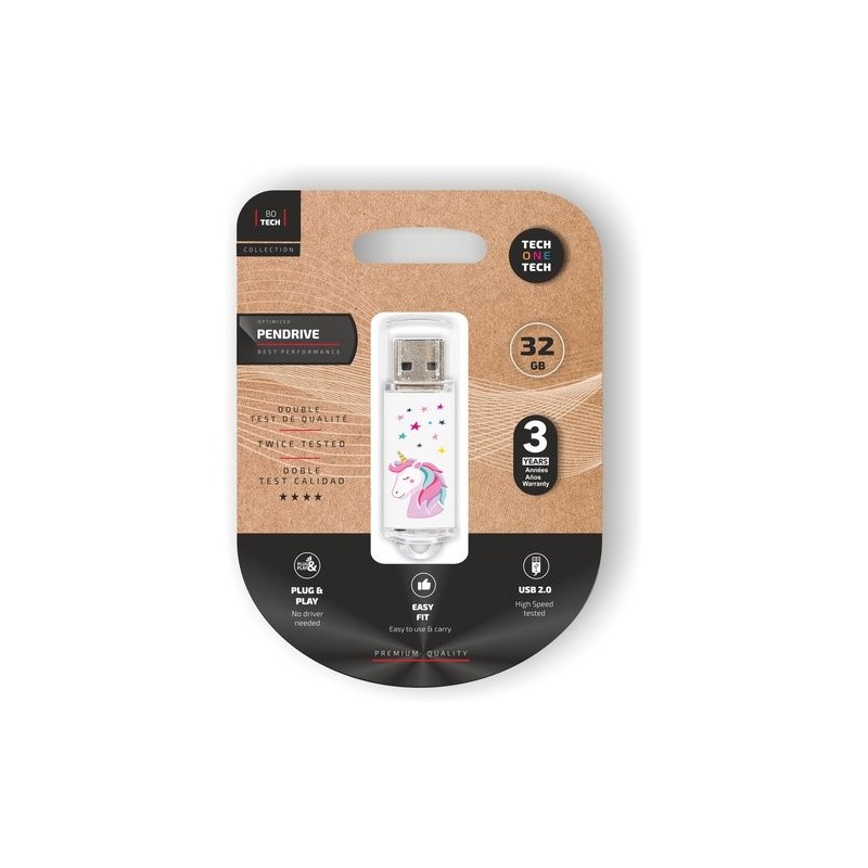 MEMORIA USB 32GB TECHONE UNICORNIO DREAM