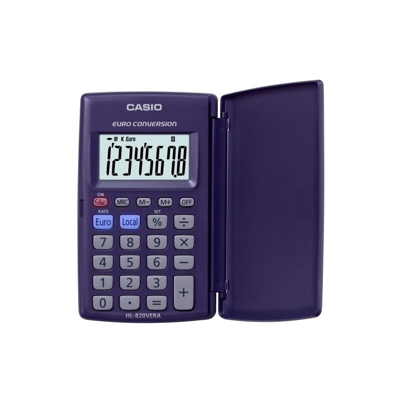 CALCULADORA BOLS.CASIO  8 DIG. HL-820VER