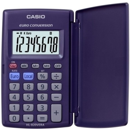 CALCULADORA BOLS.CASIO  8 DIG. HL-820VER