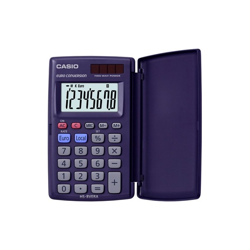 CALCULADORA BOLS.CASIO  8 DIG. HS-8VERA