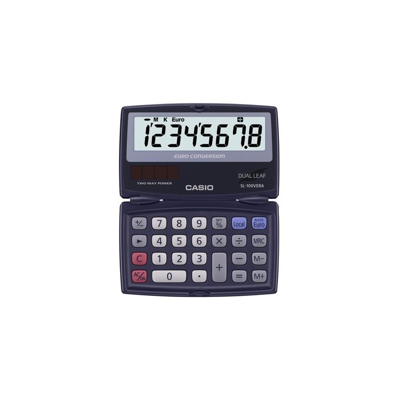 CALCULADORA BOLS.CASIO  8 DIG. SL-100VER