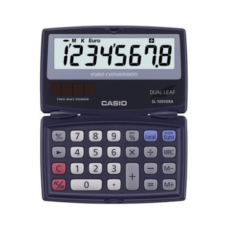 CALCULADORA BOLS.CASIO  8 DIG. SL-100VER