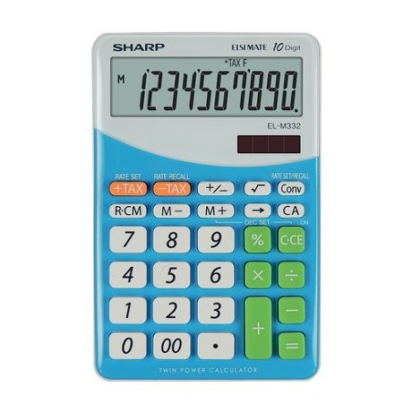 CALCULADORA SOBR.SHARP 10 DIG. EL-M332 A