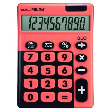 CALCULADORA MESA MILAN 10 DIG. T. NARANJ
