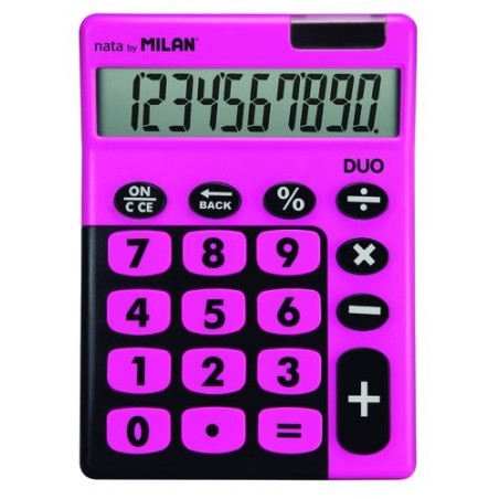 CALCULADORA MESA MILAN 10 DIG. T. ROSA