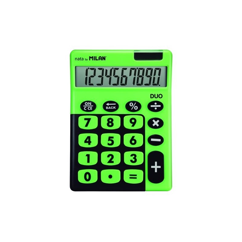 CALCULADORA MESA MILAN 10 DIG. T. VERDE