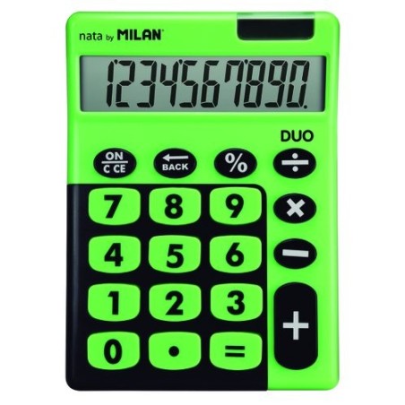CALCULADORA MESA MILAN 10 DIG. T. VERDE