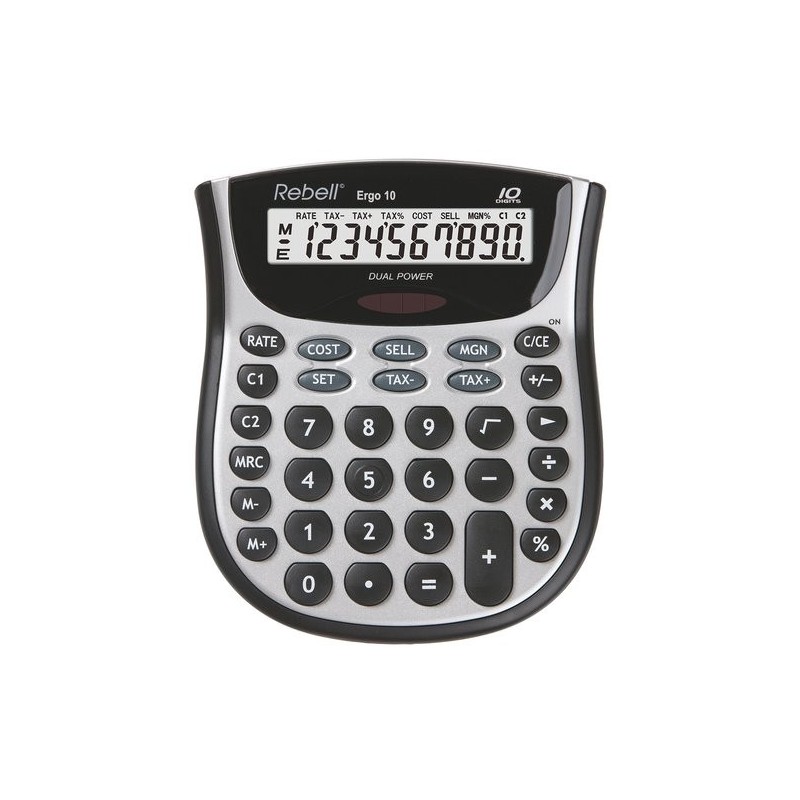 CALCULADORA SOBR.REBELL 10 DIG. ERGO 10