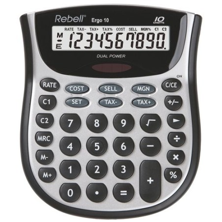 CALCULADORA SOBR.REBELL 10 DIG. ERGO 10
