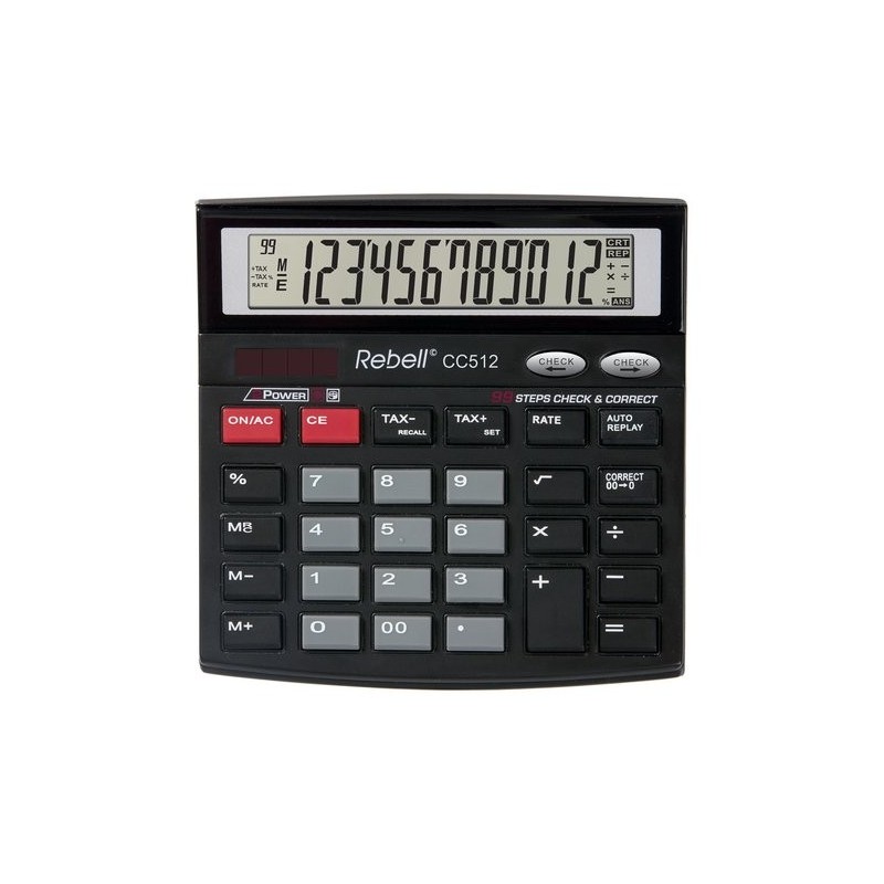 CALCULADORA SOBR.REBELL 12 DIG. CC512 BX