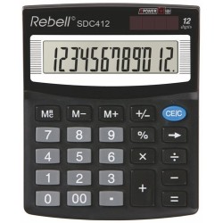 CALCULADORA SOBR.REBELL 12 DIG. SDC412