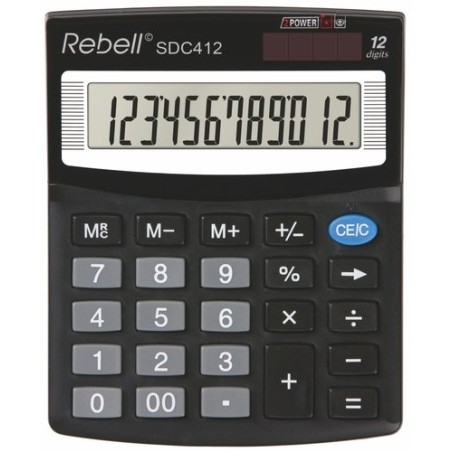 CALCULADORA SOBR.REBELL 12 DIG. SDC412