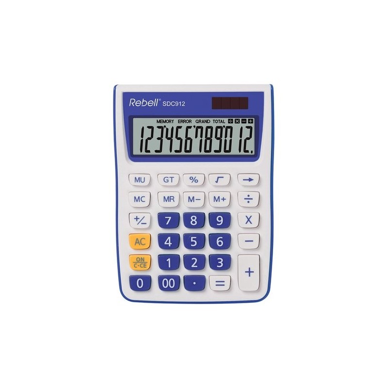 CALCULADORA MESA REBELL 12 DIG. 912 AZUL