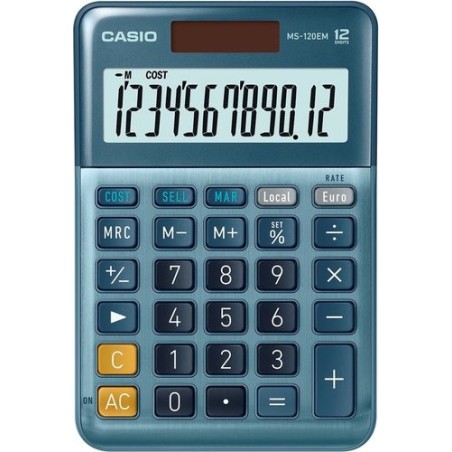 CALCULADORA MESA CASIO 12 DIG. MS-120 EM