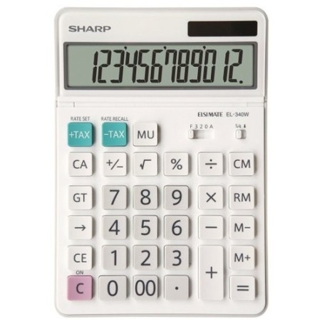 CALCULADORA SOBR.SHARP 12 DIG. EL-340W